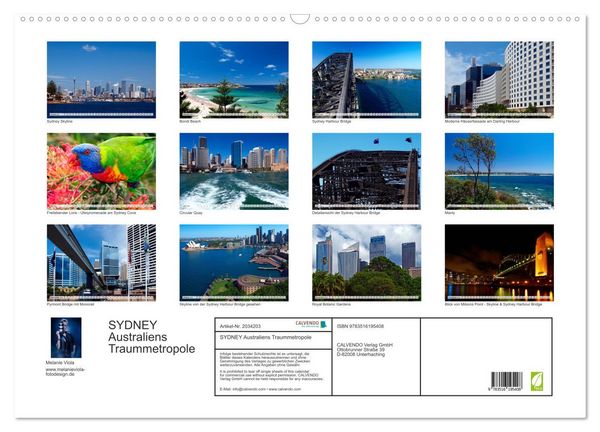 Produktbild: SYDNEY Australiens Traummetropole (Wandkalender 2026 DIN A2 quer), CALVENDO Monatskalender