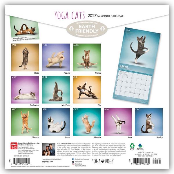 Produktbild: Yoga Cats &ndash; Katzen Yoga 2027 &ndash; 16-Monatskalender