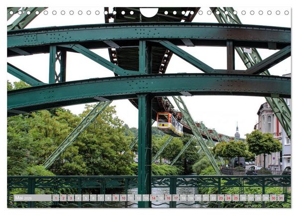 Produktbild: Wuppertal - Die Gro&szlig;stadt im Gr&uuml;nen (Wandkalender 2026 DIN A4 quer), CALVENDO Monatskalender