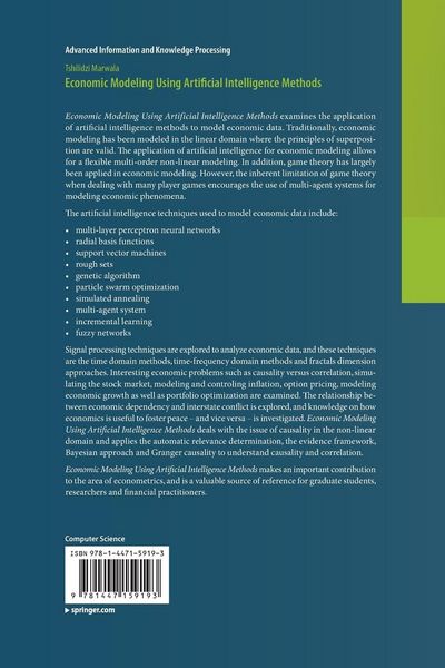 Produktbild: Economic Modeling Using Artificial Intelligence Methods
