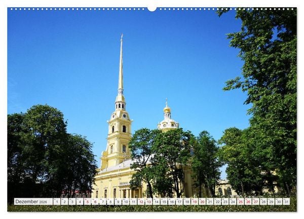 Produktbild: Russland - Auf dem Wasser von Moskau nach St. Petersburg (Wandkalender 2026 DIN A2 quer), CALVENDO Monatskalender
