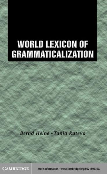 Produktbild: World Lexicon of Grammaticalization
