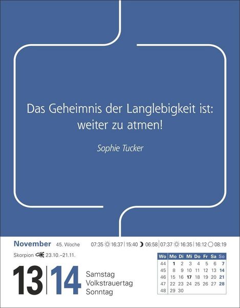 Produktbild: Zitate Tagesabrei&szlig;kalender 2027