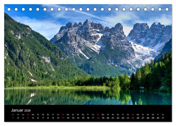 Produktbild: Seen im Gebirge (Tischkalender 2026 DIN A5 quer), CALVENDO Monatskalender