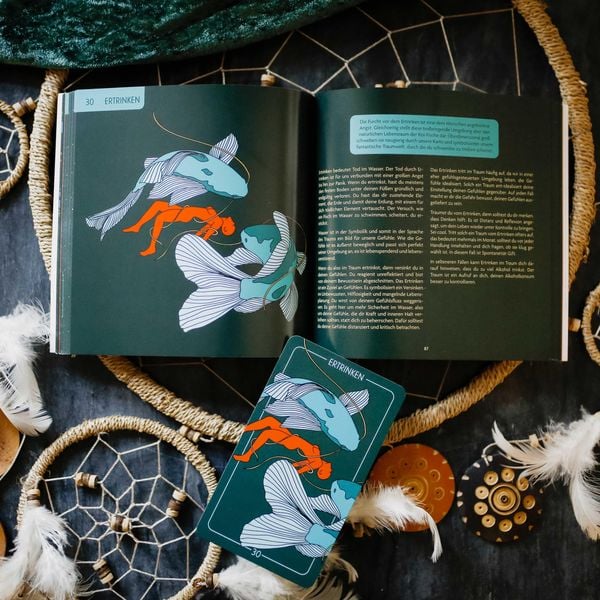 Produktbild: RE:DREAM: Verstehe deine Tr&auml;ume - 65 Traumdeutungskarten mit Guidebook & Dream Diary