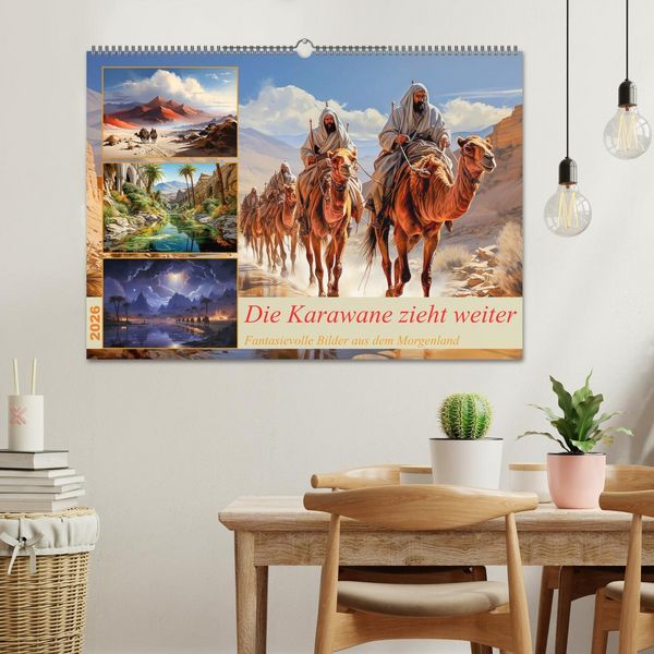 Produktbild: Die Karawane zieht weiter (Wandkalender 2026 DIN A2 quer), CALVENDO Monatskalender
