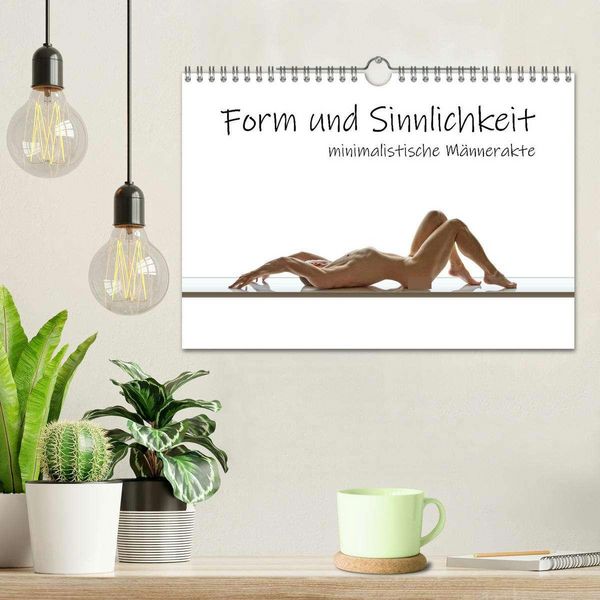 Produktbild: Form und Sinnlichkeit - minimalistische M&auml;nnerakte (Wandkalender 2026 DIN A4 quer), CALVENDO Monatskalender
