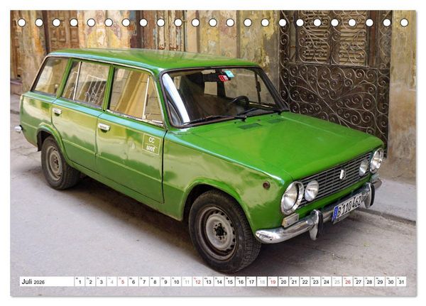 Produktbild: LADA KOMBI - Die sowjetische Auto-Legende WAS-2102 (Tischkalender 2026 DIN A5 quer), CALVENDO Monatskalender