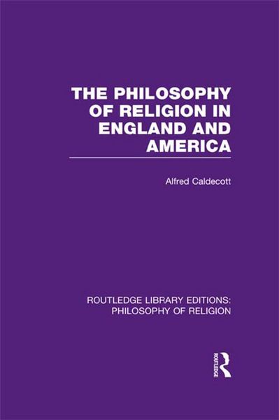 Produktbild: The Philosophy of Religion in England and America
