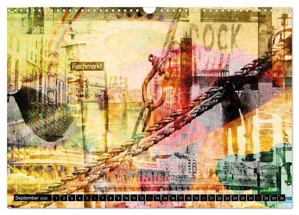 Produktbild: Hamburg Abstrakt (Wandkalender 2026 DIN A3 quer), CALVENDO Monatskalender
