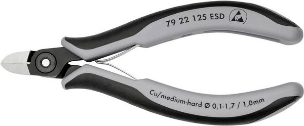 Produktbild: Knipex-Werk Pr&auml;zisons-Seitenschneider 79 22 125 ESD