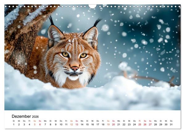Produktbild: Tierische Jahreszeiten (Wandkalender 2026 DIN A3 quer), CALVENDO Monatskalender