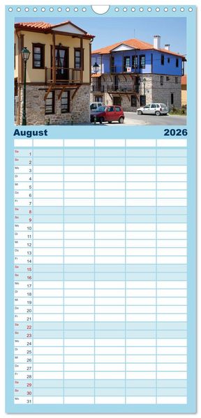 Produktbild: Familienplaner 2026 - Chalkidiki - Urlaubsparadies in Nordgriechenland mit 5 Spalten (Wandkalender, 21 x 45 cm) CALVENDO