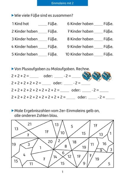 Produktbild: 1x1 lernen 2./3. Klasse &Uuml;bungsblock