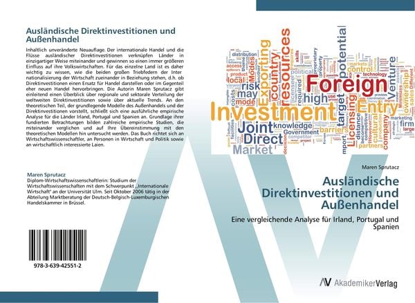 Ausländische Direktinvestitionen und Außenhandel, Taschenbuch von Maren Sprutacz, AV Akademikerverlag, 9783639425512