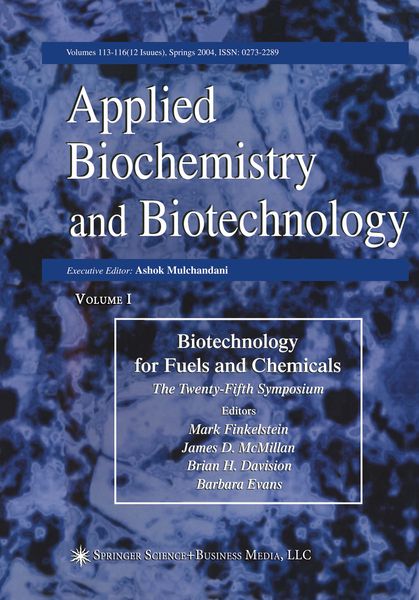 Produktbild: Proceedings of the Twenty-Fifth Symposium on Biotechnology for Fuels and Chemicals Held May 4-7, 2003, in Breckenridge, CO