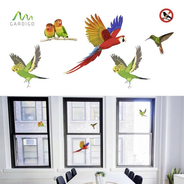 Produktbild: Gardigo Stickers Native Birds Fensteraufkleber Vogelbild Funktionsart Abschreckung 1St.