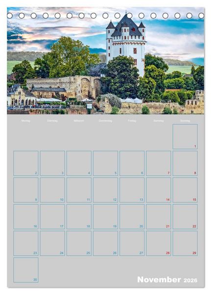 Produktbild: ELTVILLE &ndash; Wein-, Sekt- und Rosenstadt am Rhein (Tischkalender 2026 DIN A5 hoch), CALVENDO Monatskalender