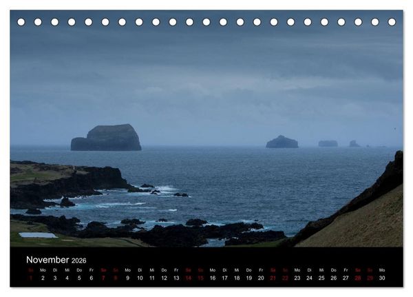 Produktbild: Island - Unber&uuml;hrte Landschaften (Tischkalender 2026 DIN A5 quer), CALVENDO Monatskalender
