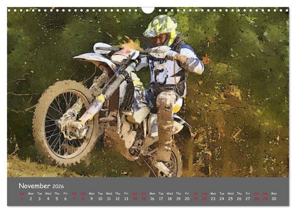 Produktbild: Enduro Racing (Wall Calendar 2026 DIN A3 landscape), CALVENDO 12 Month Wall Calendar