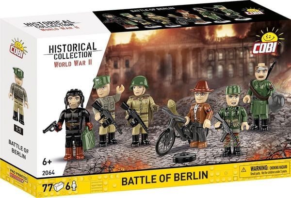 COBI Historical Collection 2064 - Battle of Berlin, WWII, Figurenset, 77 Klemmbausteine