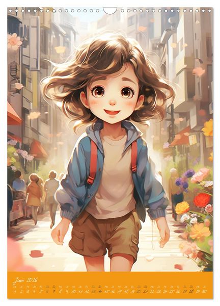 Produktbild: Stadtm&auml;dchen. Ein Jahr mit bezaubernder Manga-Kunst (Wandkalender 2026 DIN A3 hoch), CALVENDO Monatskalender