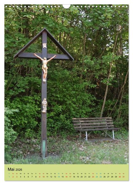Produktbild: Wegkreuze - christliche Symbole am Wegesrand (Wandkalender 2026 DIN A3 hoch), CALVENDO Monatskalender