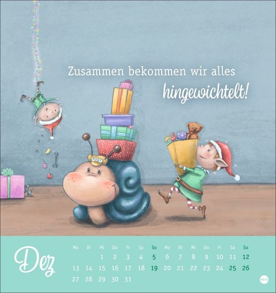 Produktbild: Zauberwesen Postkartenkalender 2027 - Zauberhafte Gr&uuml;&szlig;e f&uuml;r dich