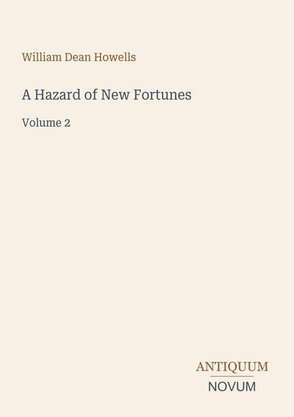 Produktbild: A Hazard of New Fortunes