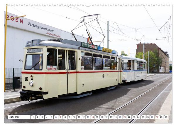 Produktbild: LOWA-Stra&szlig;enbahnen Naumburg-Gera-Sta&szlig;furt-Frankfurt/Oder (Wandkalender 2026 DIN A2 quer), CALVENDO Monatskalender