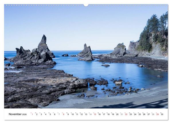Produktbild: The Olympic National Park - Washington USA (Wandkalender 2026 DIN A2 quer), CALVENDO Monatskalender