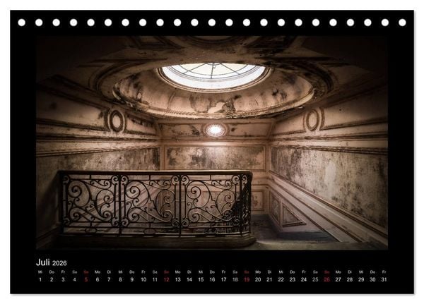 Produktbild: Lost Places - verlassene Orte vergangener Glanz (Tischkalender 2026 DIN A5 quer), CALVENDO Monatskalender