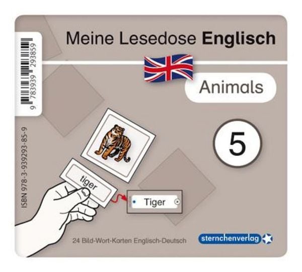 Produktbild: Meine Lesedose Englisch 1-7 - Grundwortschatz Englisch - Deutsch - DaZ - Jetzt neu mit Etikett zum Beschriften