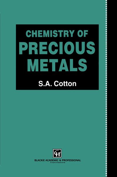Produktbild: Chemistry of Precious Metals
