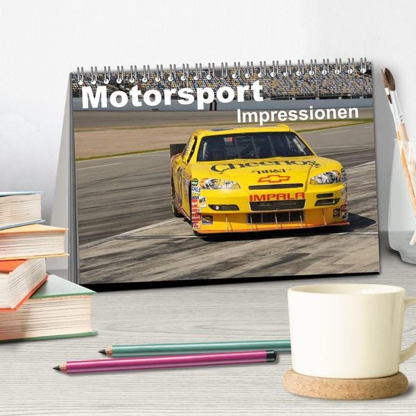 Produktbild: Motorsport - Impressionen (Tischkalender 2026 DIN A5 quer), CALVENDO Monatskalender