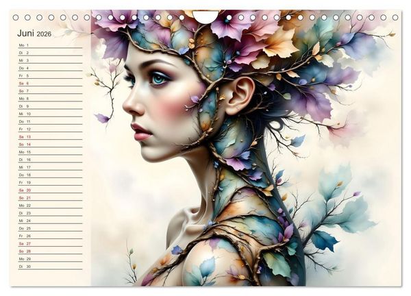 Produktbild: Waldgeborene Eleganz (Wandkalender 2026 DIN A4 quer), CALVENDO Monatskalender