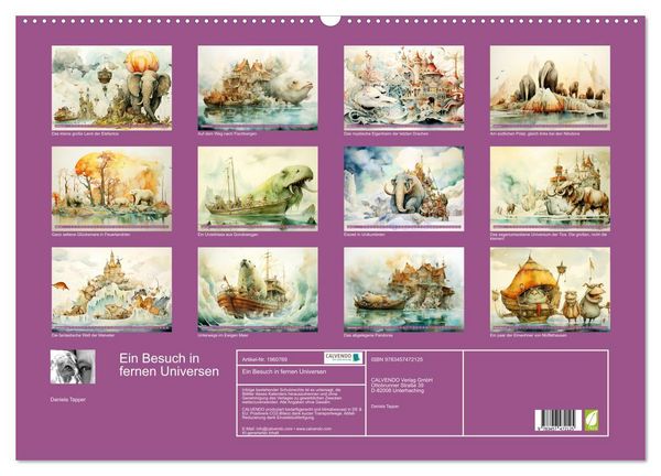Produktbild: Ein Besuch in fernen Universen (Wandkalender 2026 DIN A2 quer), CALVENDO Monatskalender