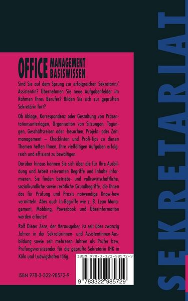 Produktbild: Office-Management Basiswissen