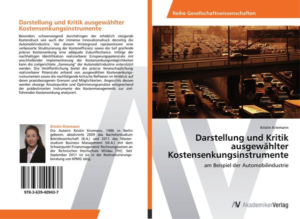 Produktbild: Darstellung und Kritik ausgew&auml;hlter Kostensenkungsinstrumente