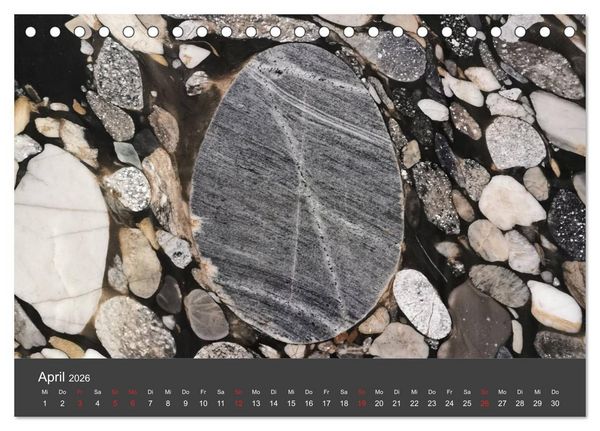 Produktbild: Stein, Kunst der Natur (Tischkalender 2026 DIN A5 quer), CALVENDO Monatskalender