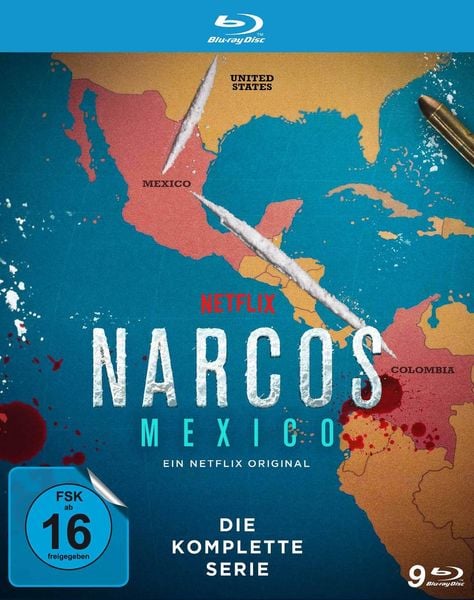 Produktbild: NARCOS: MEXICO - Die komplette Serie (Staffel 1 - 3) LTD. [9 BRs]