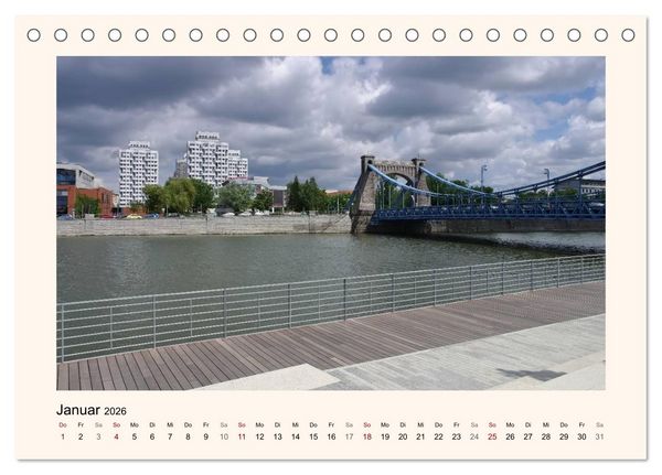 Produktbild: Breslau - Schlesiens Herz an der Oder (Tischkalender 2026 DIN A5 quer), CALVENDO Monatskalender