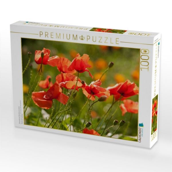 Produktbild: CALVENDO Puzzle Romantische Mohnblumenwiese | 1000 Teile Lege-Gr&ouml;&szlig;e 64x48cm Foto-Puzzle f&uuml;r gl&uuml;ckliche Stunden