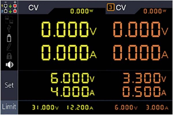 Produktbild: VOLTCRAFT DLP-3303 Labornetzger&auml;t, einstellbar 0 - 30 V 0 - 3 A 198 W RS-232, USB, LAN Slave-Funktion Anzahl Ausg&auml;nge 3 x