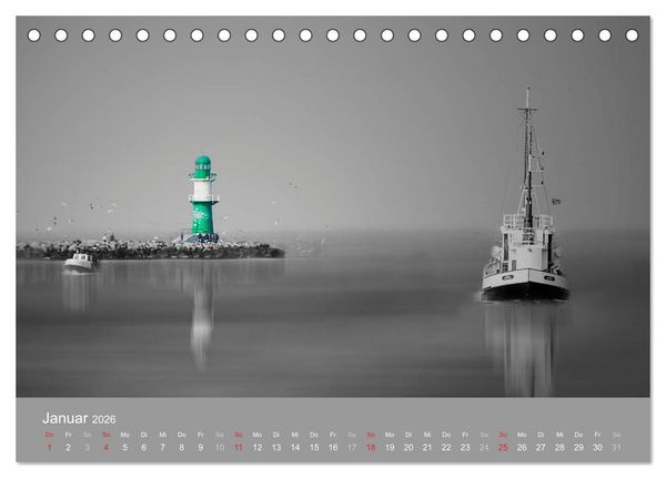 Produktbild: H&auml;fen der Ostsee (Tischkalender 2026 DIN A5 quer), CALVENDO Monatskalender