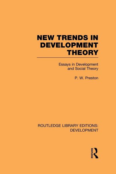 Produktbild: New Trends in Development Theory