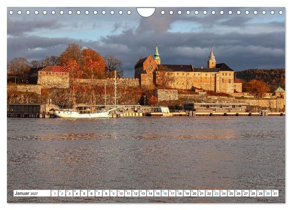 Produktbild: Oslo mit dem Oslofjord (Wandkalender 2027 DIN A4 quer), CALVENDO Monatskalender