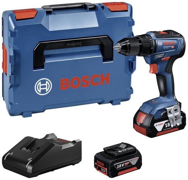 Bosch Professional GSR 18V-55 06019H5200 Akku-Bohrschrauber 18 V 4.0 Ah Li-Ion bürstenlos, inkl. 2. Akku, inkl. Ladegerä