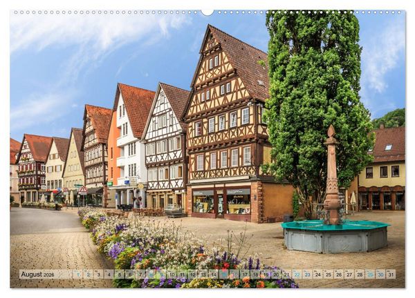 Produktbild: Nagold (hochwertiger Premium Wandkalender 2026 DIN A2 quer), Kunstdruck in Hochglanz