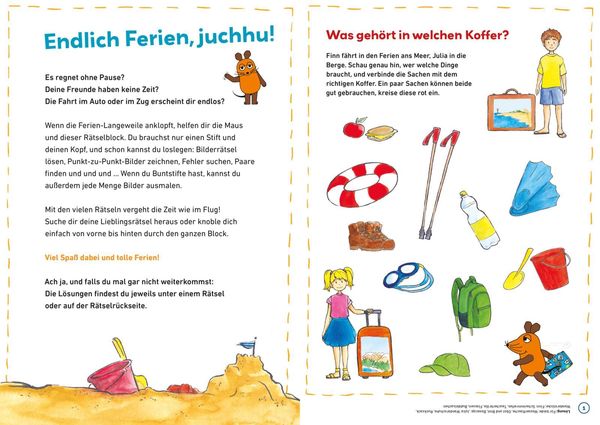 Produktbild: Frag doch mal ... die Maus: Mein Ferien-R&auml;tselblock mit der Maus